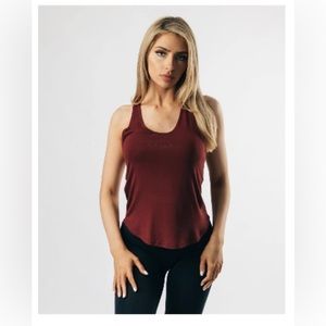 Grey!! Alphalete Aspire Signature Tank - Small Quiet Shade